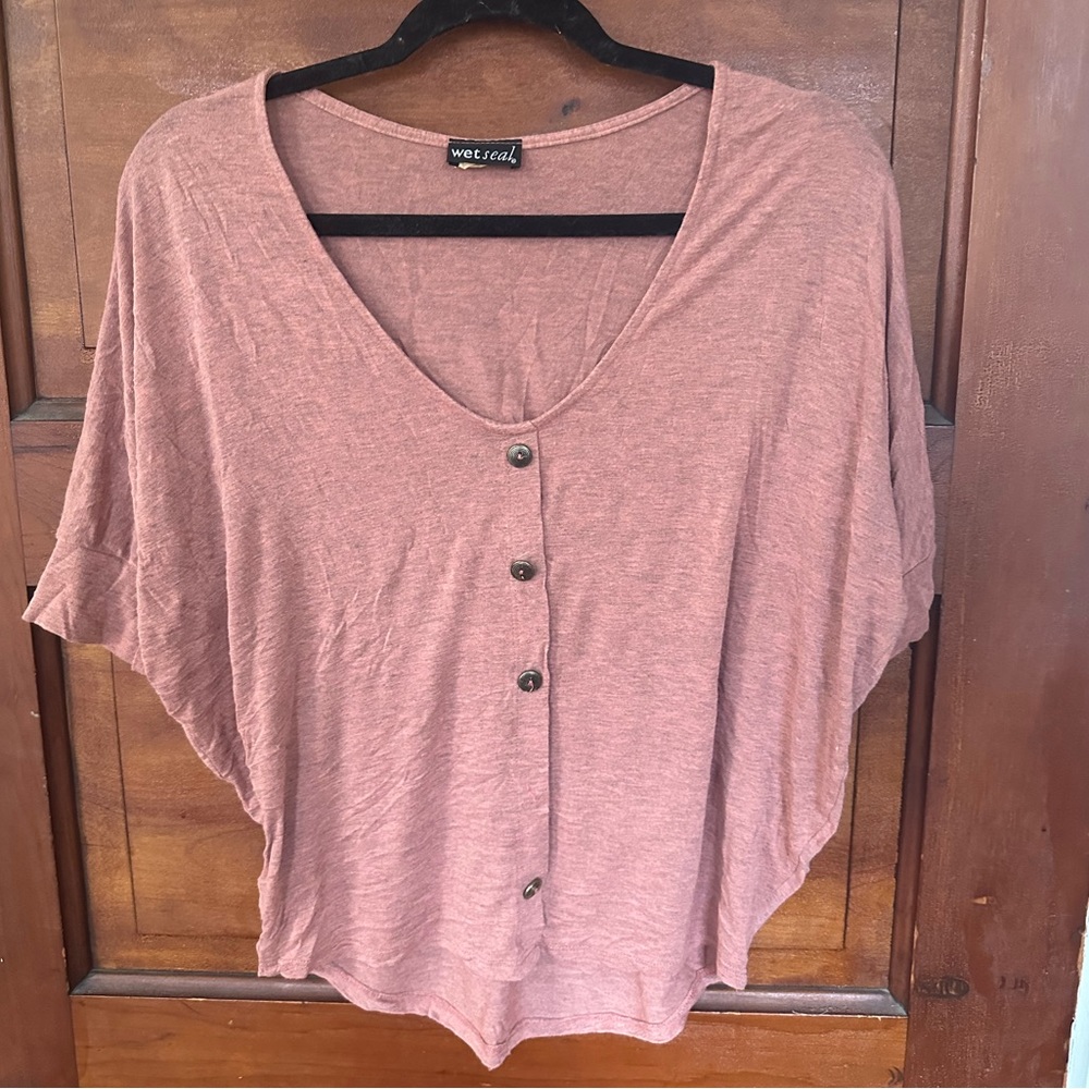 Wet Seal top with one missing button